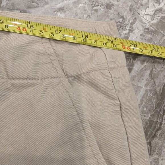 Talbots Heritage Women's Casual Linen Blend Drawstring Pants Beige Wide Leg 16 - Picture 9 of 10